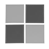 Habitat faux leather grey two tone coaster pack of four, UK version