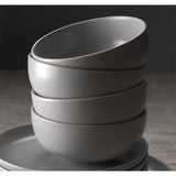 Habitat 12pc matte grey dinner set stoneware - British product