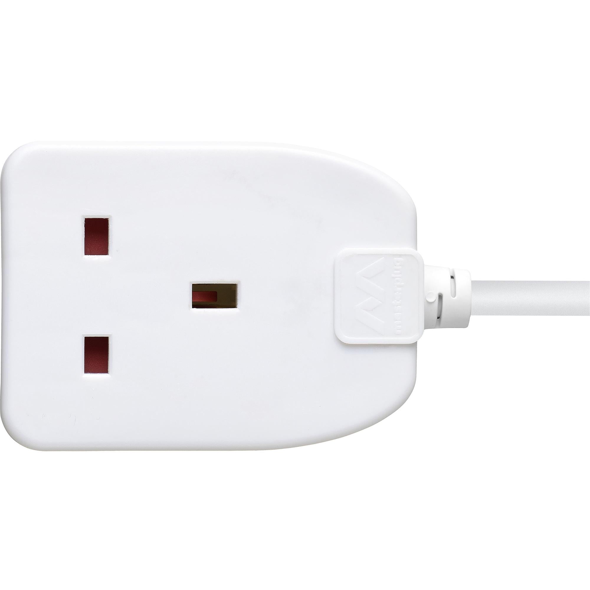 Masterplug Basic Single Socket Extension Lead 5m Cable, imported from the UK