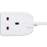 Masterplug Basic Single Socket Extension Lead 5m Cable, imported from the UK