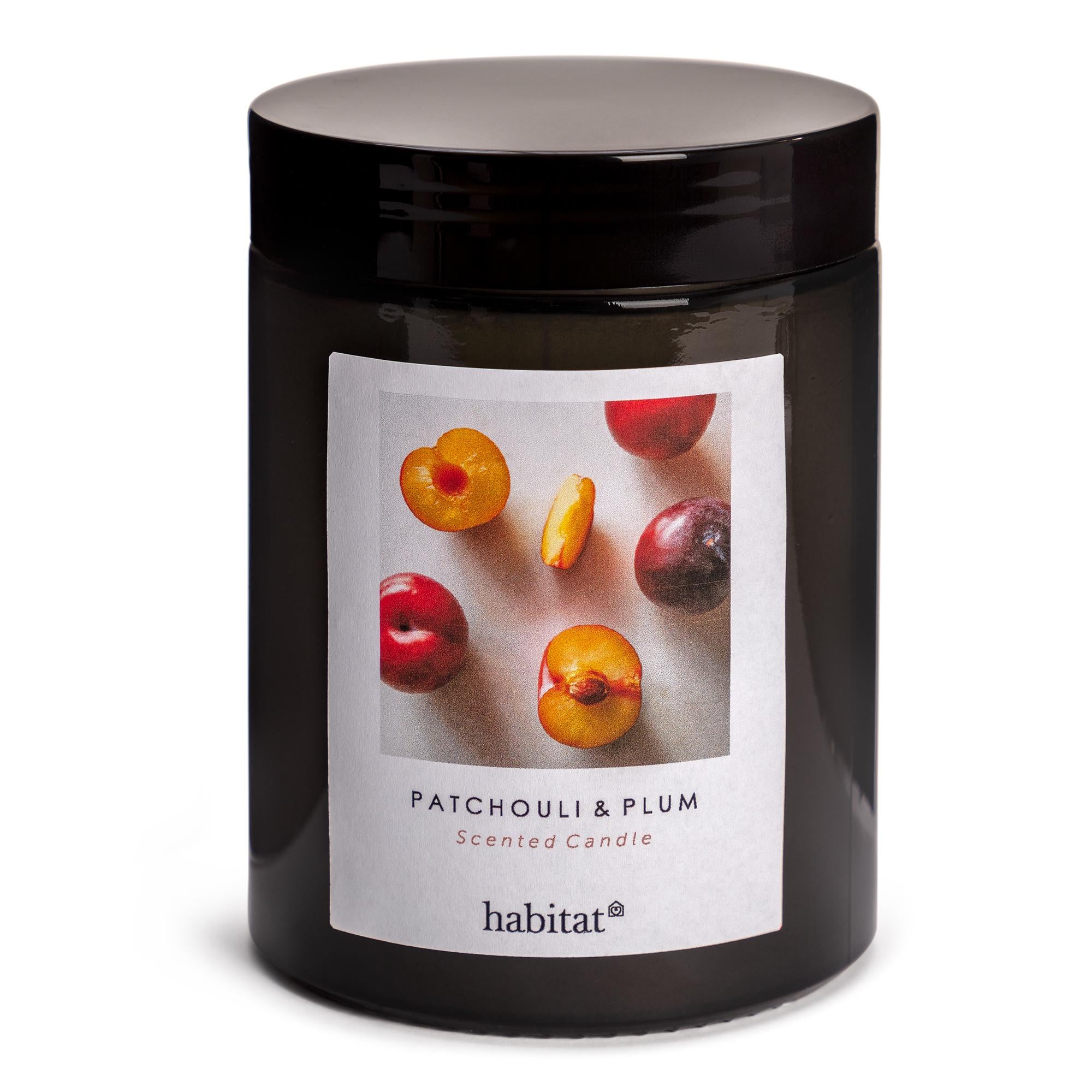 Habitat scented jar candle patchouli and plum (British brand)