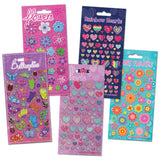 Paper Projects stickers hearts butterflies flowers - British product