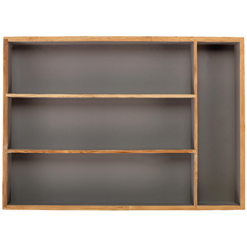 Habitat bamboo cutlery drawer with 4 compartments (British brand)