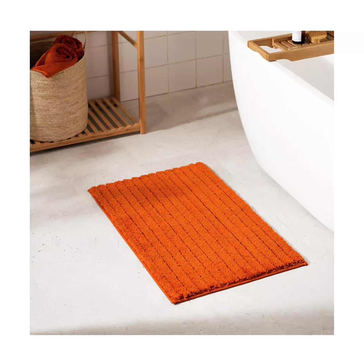 Habitat Supersoft Quick Dry Bath Mat Copper 80cm x 50cm, UK version