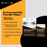 The Eye Doctor biodegradable eyelid wipes x20, UK version