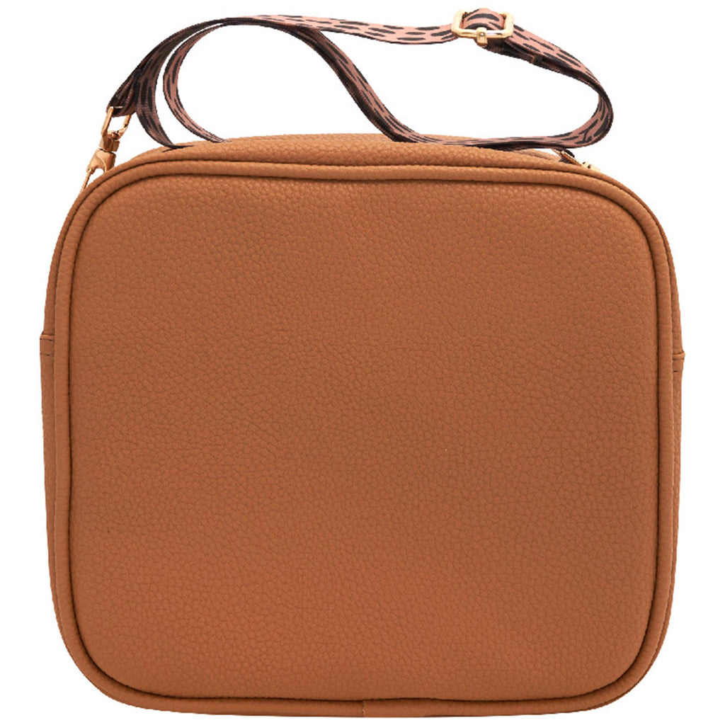 Polar Gear Tan Lunch Bag with Giraffe Print Strap