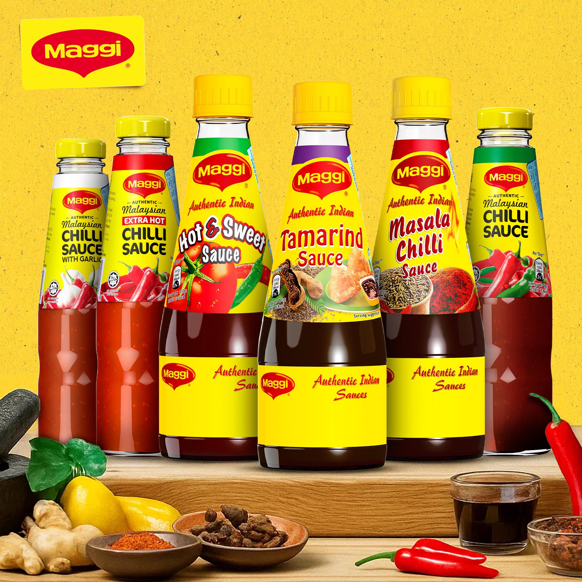 Maggi authentic Indian hot and sweet sauce 400g, UK version