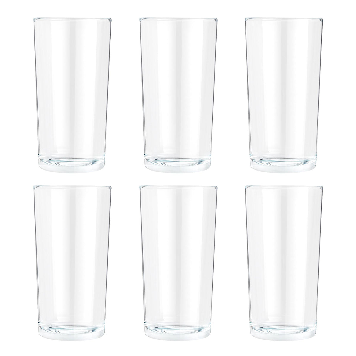 Sainsbury's hi-ball glasses pack of 6 490ml (British brand)
