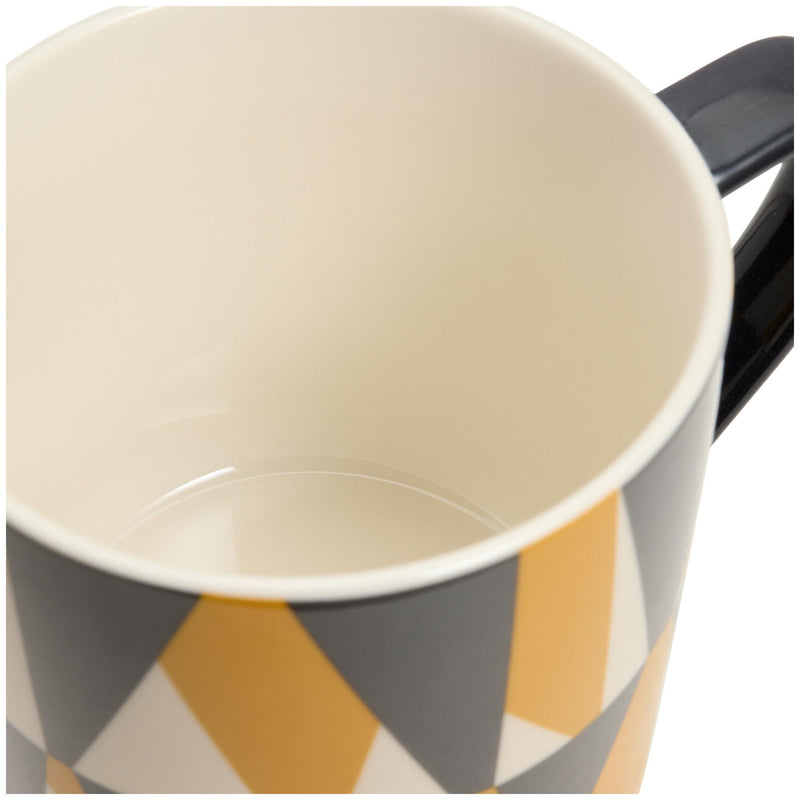 Sainsbury's stacking geo triangle stoneware mug 310ml - British product