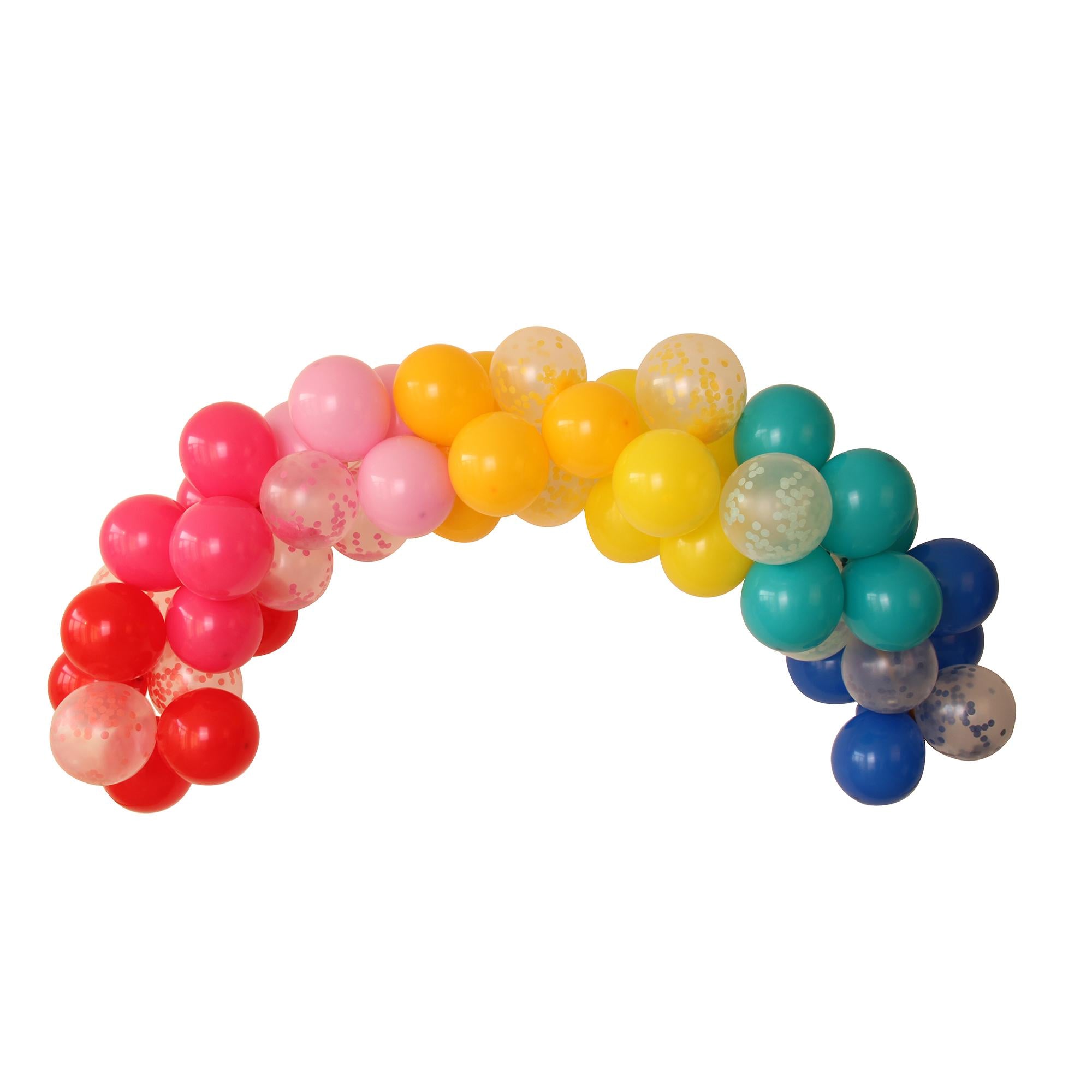 Sainsbury's Rainbow Balloon Arch Kit pack of 50 (British brand)