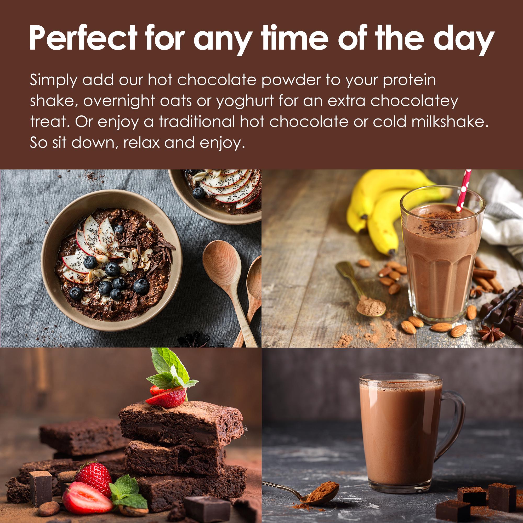 Options instant hot chocolate mint drink 220g - British product