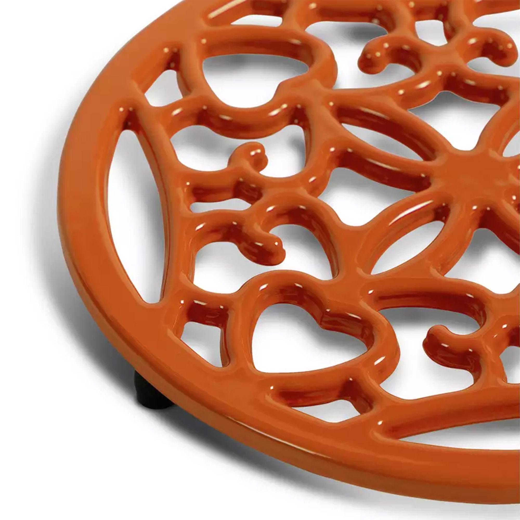 Habitat cast iron trivet orange - British product