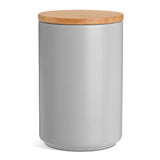 Habitat matte ceramic storage canister grey, UK version