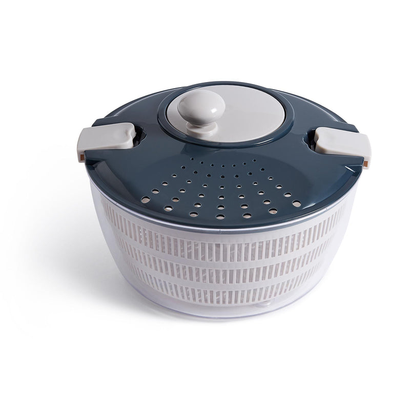Habitat salad spinner blue plastic, imported from the UK