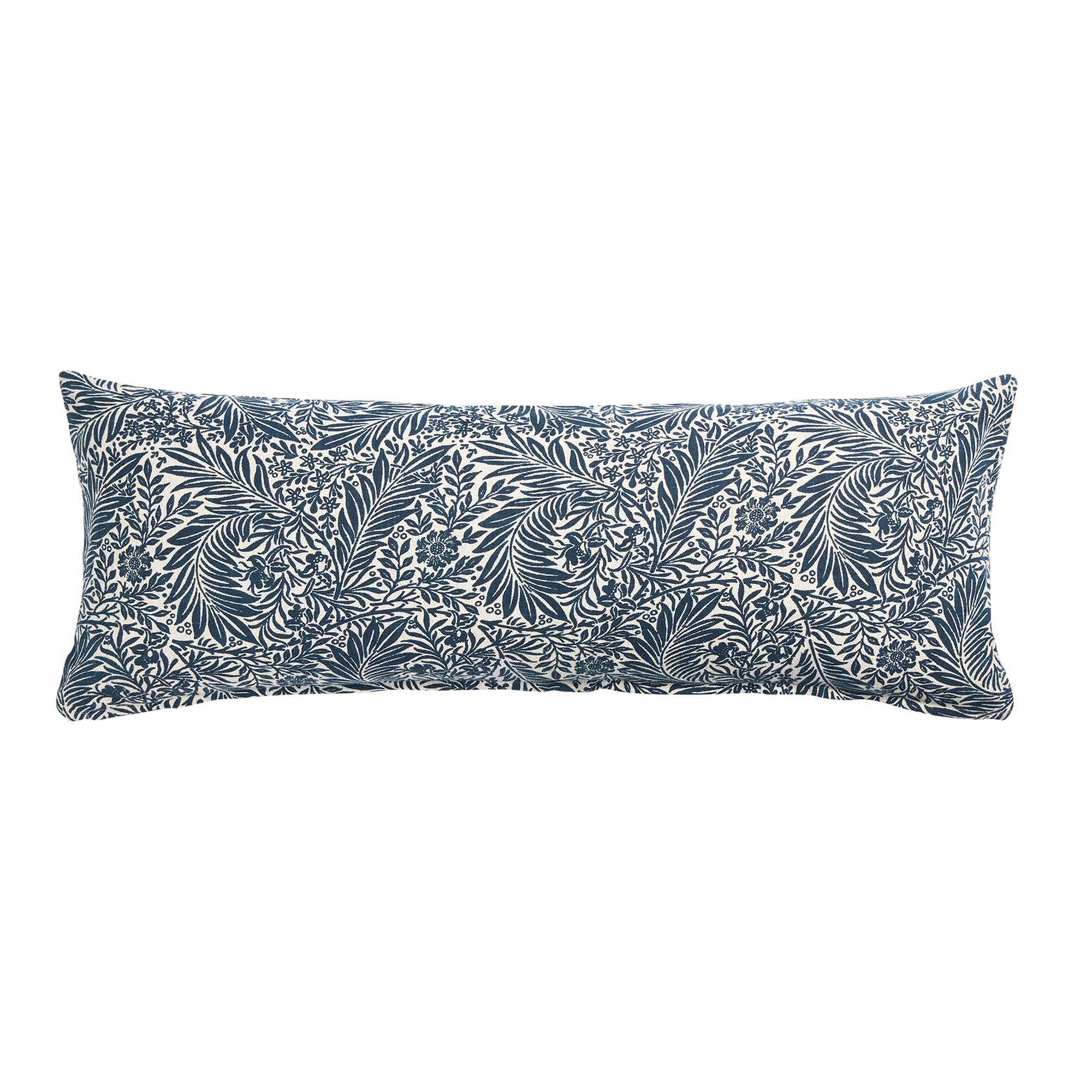 Sainsbury's Home lumbar cushion navy floral 30x80, UK version