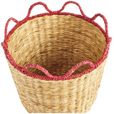 Habitat woven wiggle edge basket in red 22.5 litres (British brand)