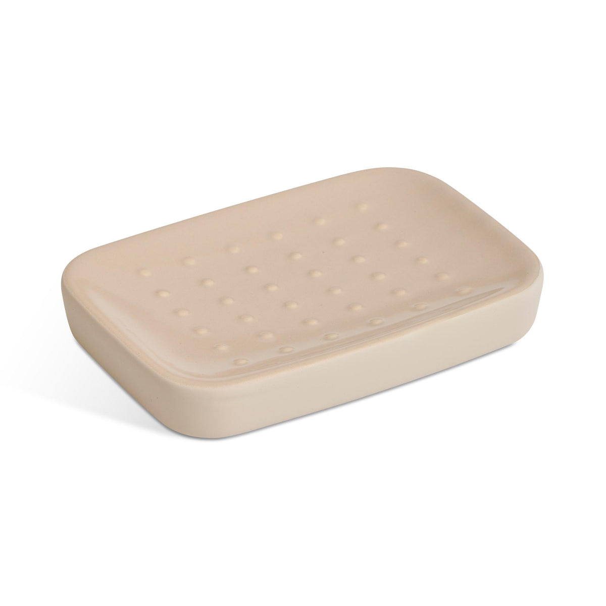 Habitat Soft Touch Natural Stoneware Soap Dish 13cm wide, UK version