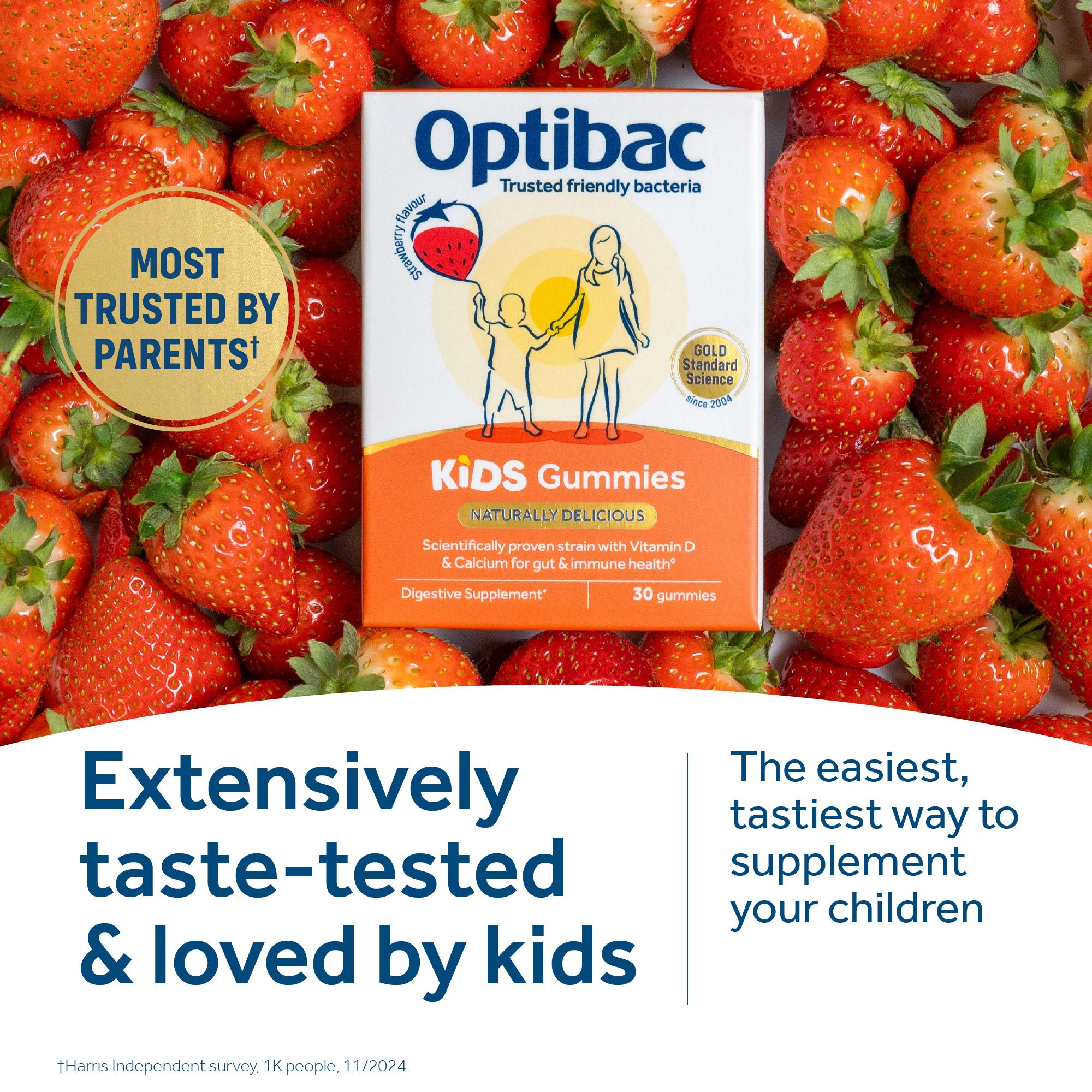 Optibac kids probiotic gummies 30 count, UK version