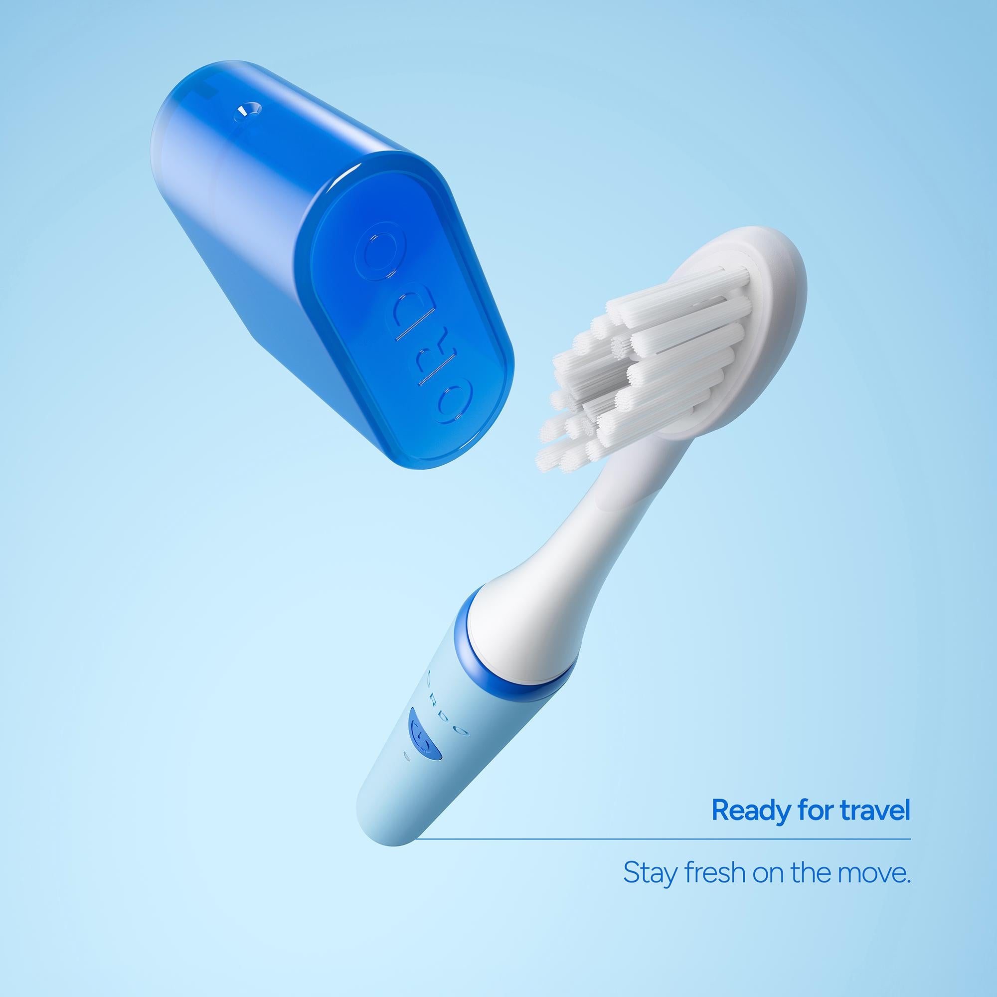 Ordo Sonic Edge Cobalt Breeze rechargeable toothbrush, imported from the UK