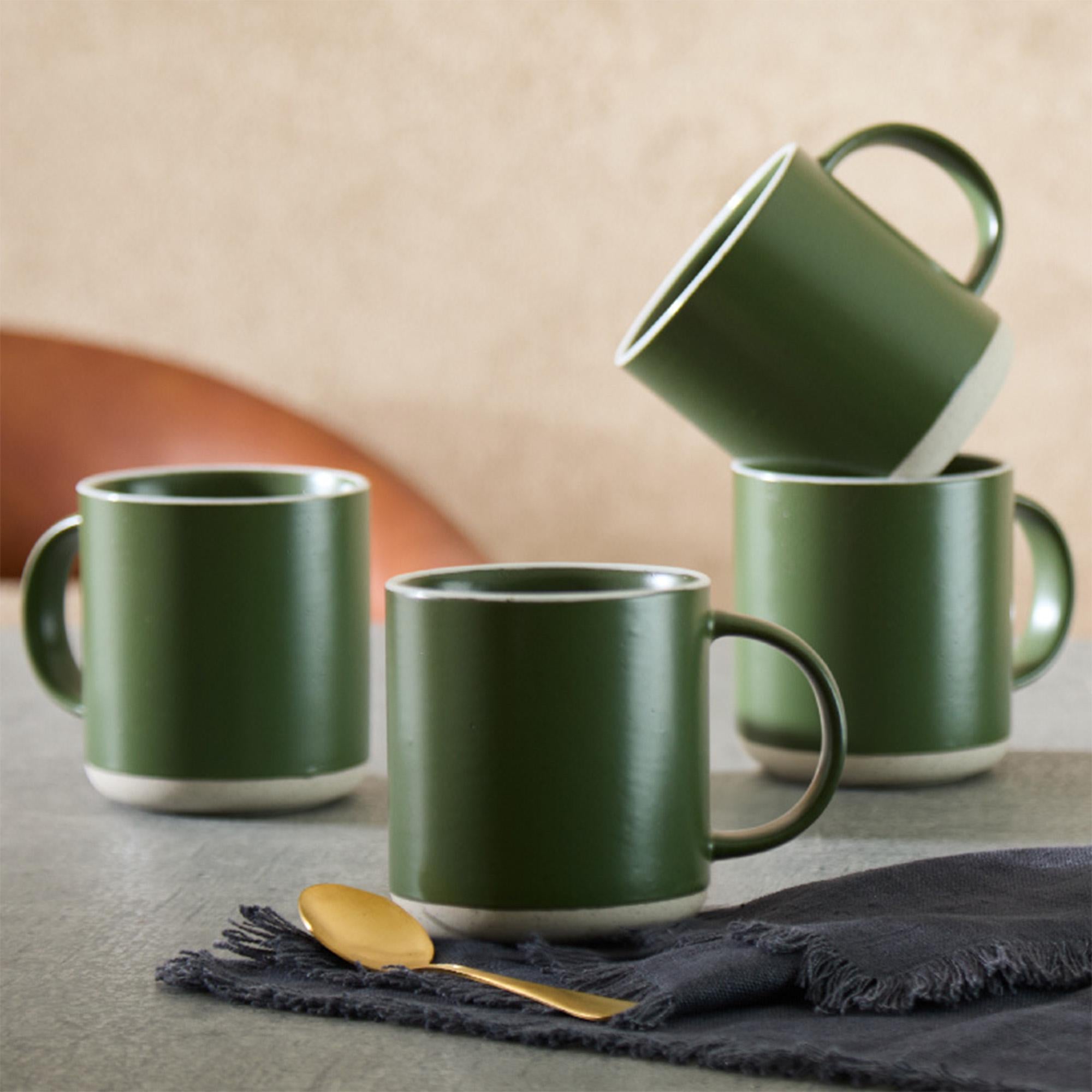 Habitat Matte Raw Edge Mug - Green