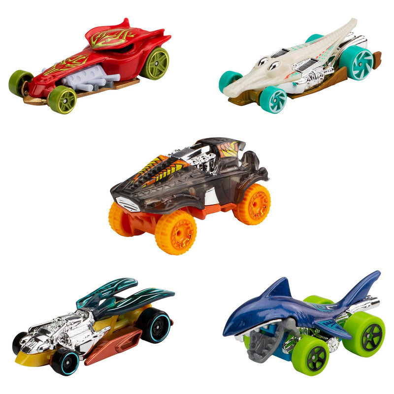 Hot Wheels diecast car pack of 5, UK version