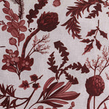 Sainsburys Foliage Print Bedding Set Burgundy Various Sizes (British brand)