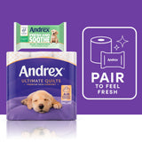 Andrex Ultimate Quilts toilet rolls x9, imported from the UK
