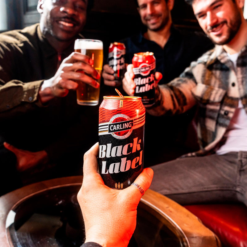 Carling Black Label lager 4x568ml cans, imported from the UK
