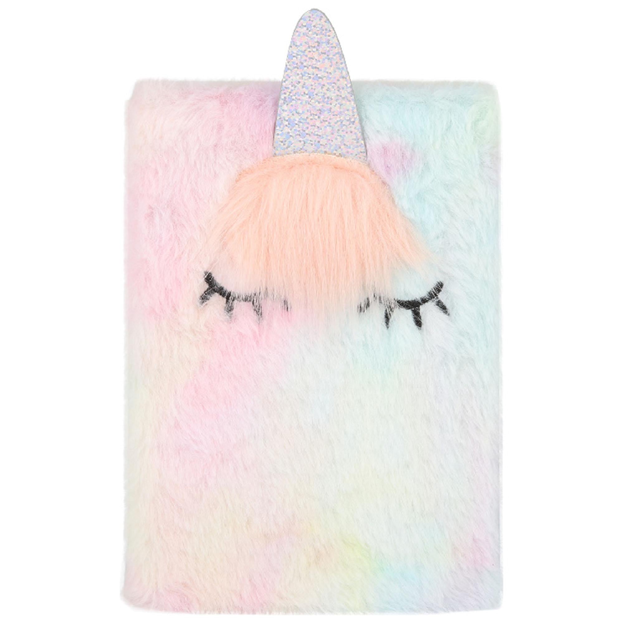 Sainsbury's Home unicorn furry notebook A5, UK version
