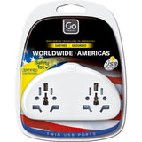 Go Travel World-USA adaptor duo USB (British brand)