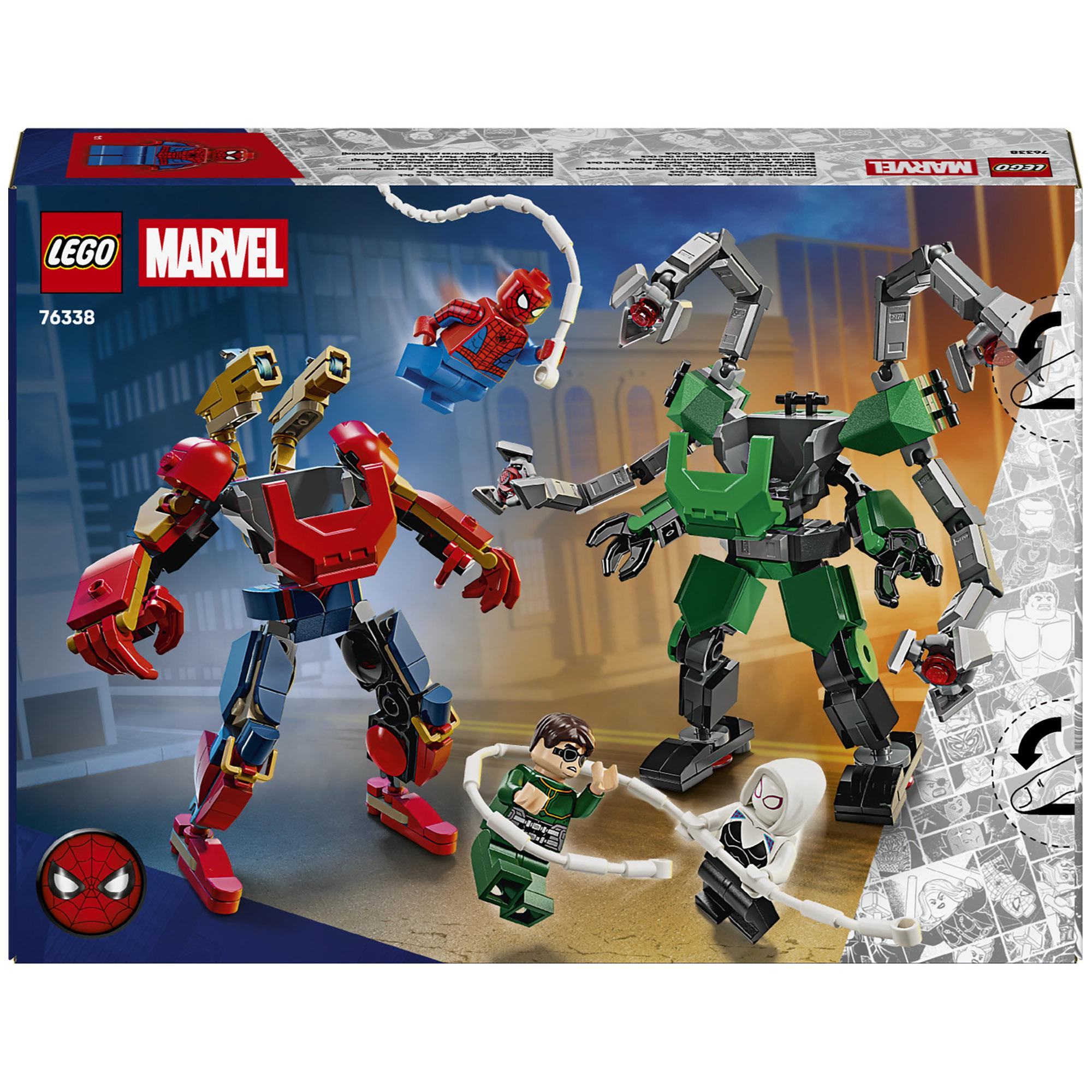 LEGO Marvel mech battle Spider-Man vs Doc Ock building toy (British brand)