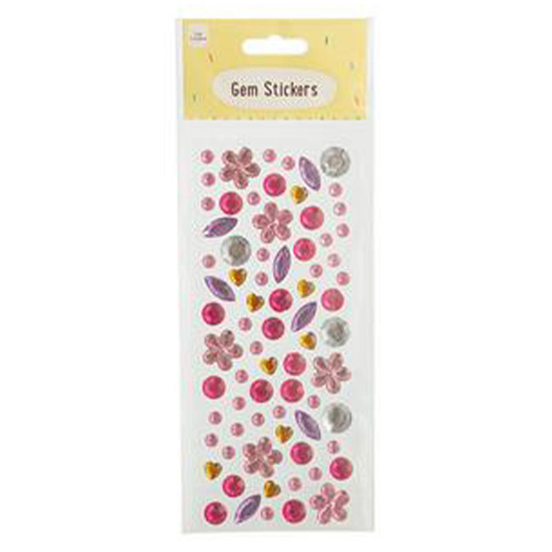 Get Creative multicoloured gem stickers in a pack bag, UK version