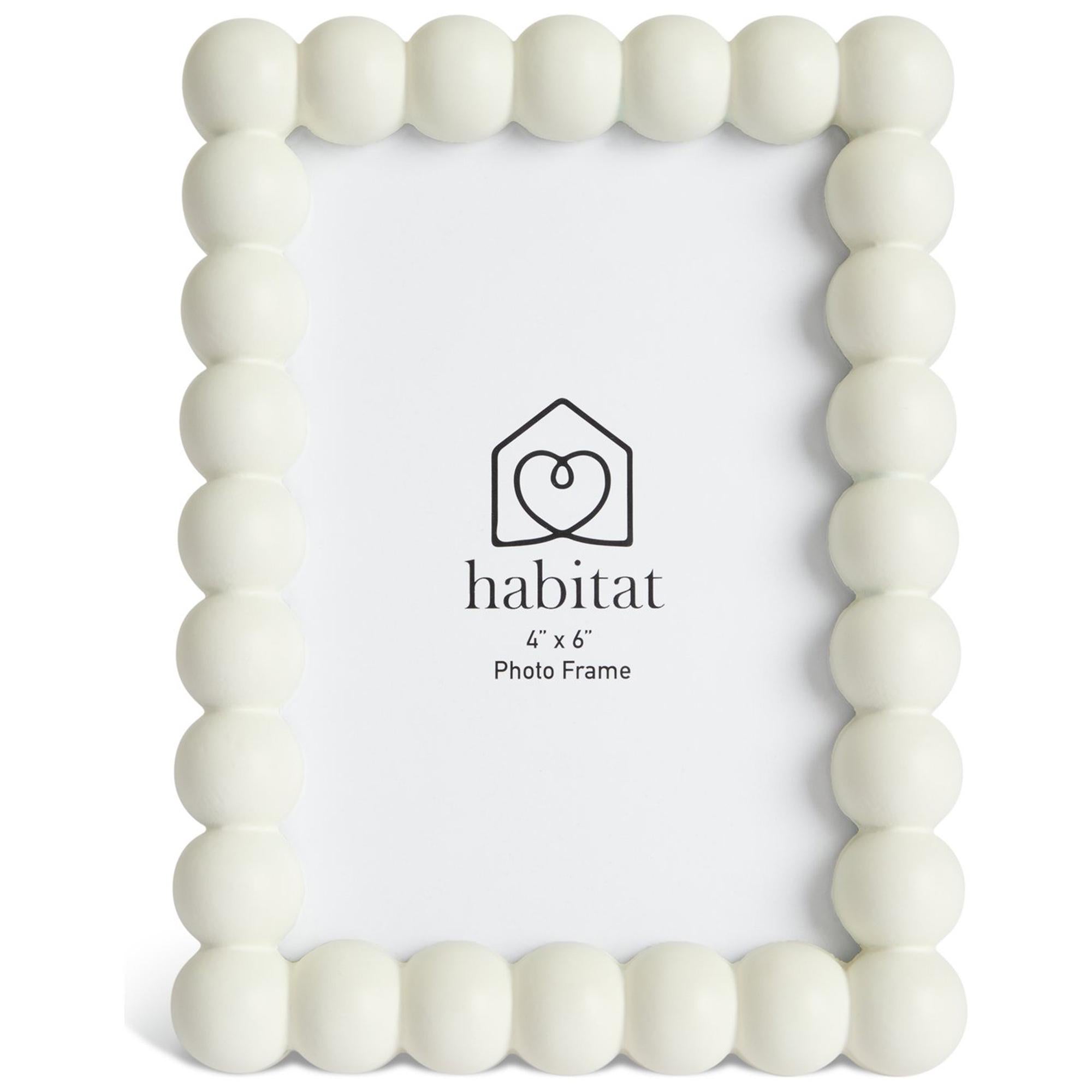 Habitat white bobble picture frame 4x6 photo holder, UK version