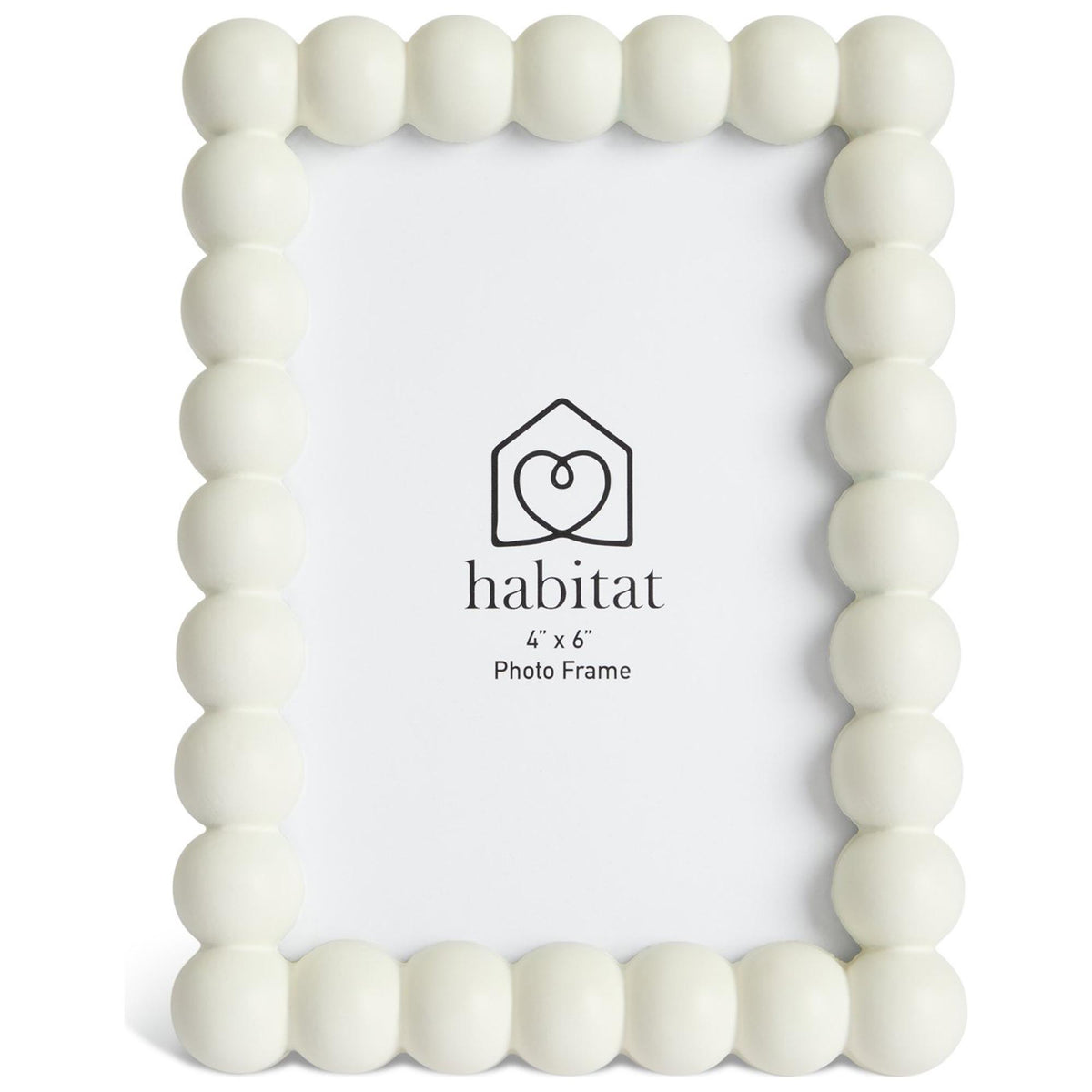 Habitat white bobble picture frame 4x6 photo holder, UK version