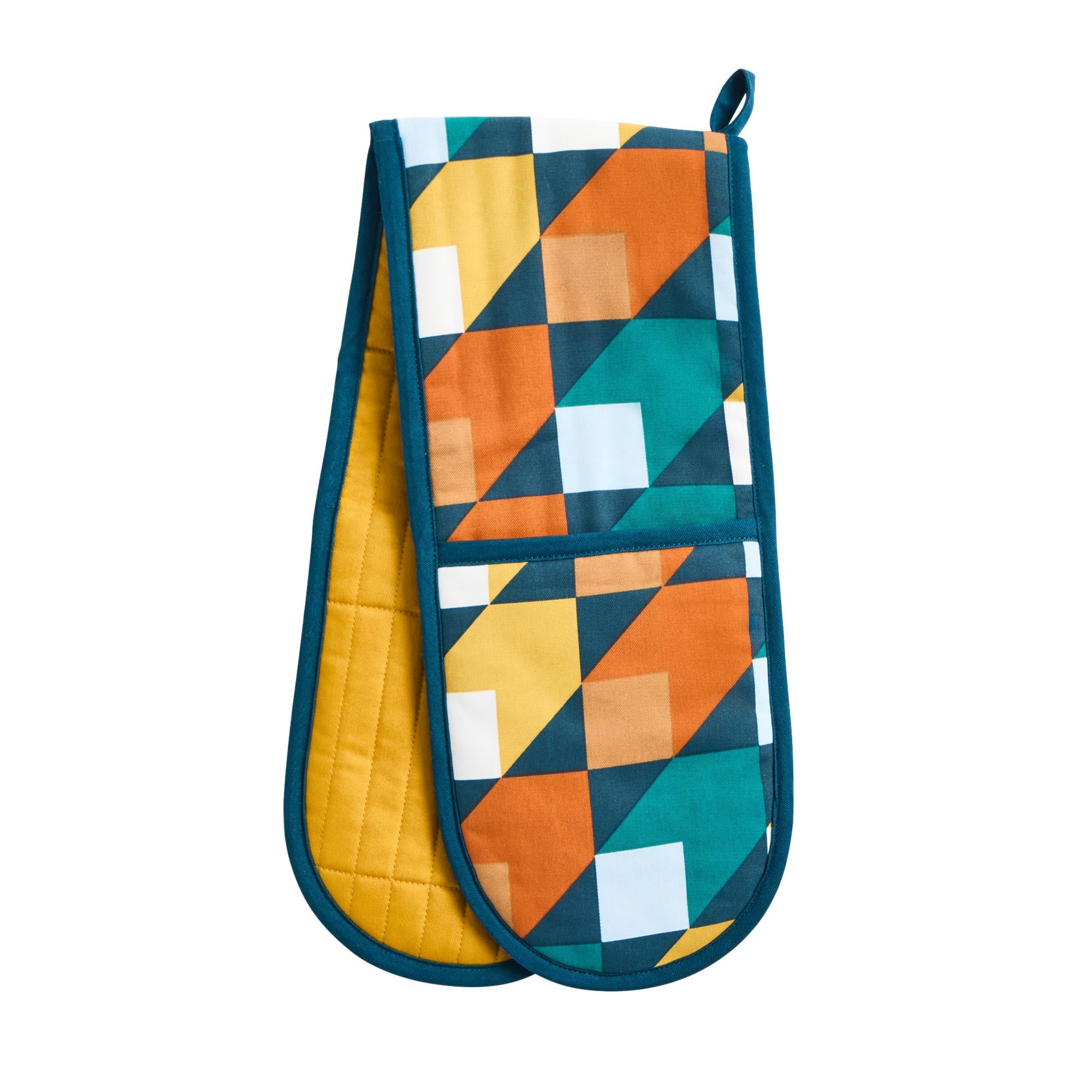 Habitat Geo Cube double oven glove 92x19cm (British brand)