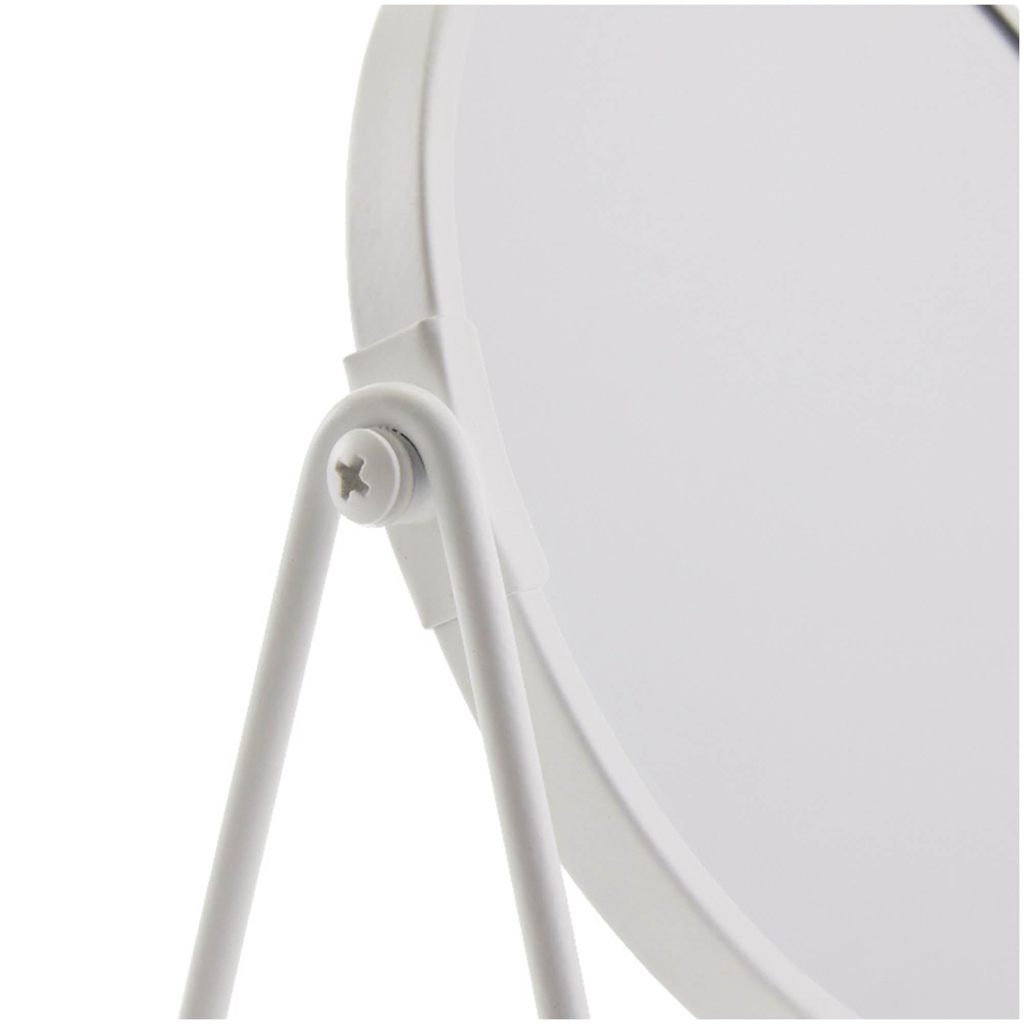 Sainsbury's Home white metal round swivel mirror 21x19cm (British brand)