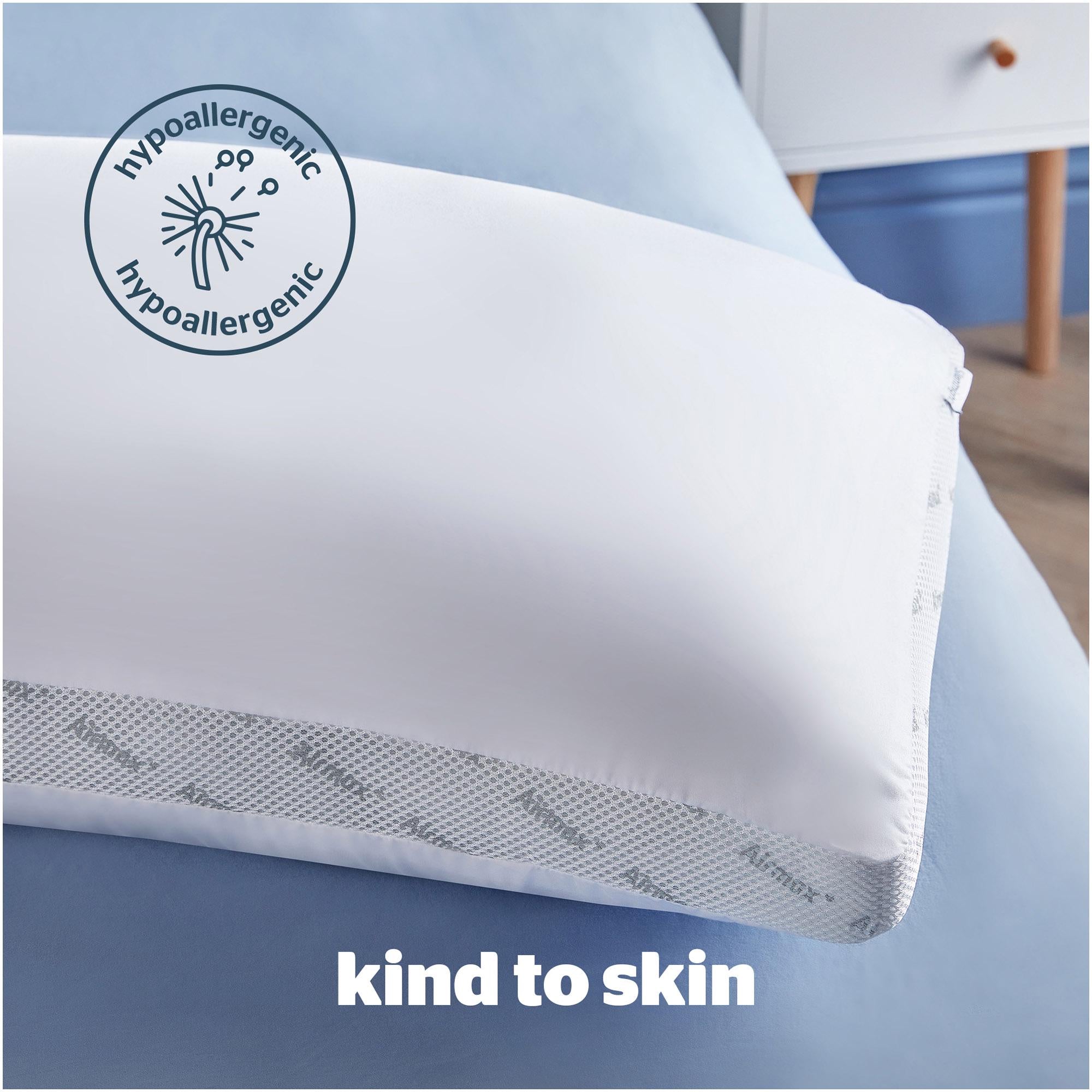 Silentnight Airmax Pillow 48x74cm, imported from the UK