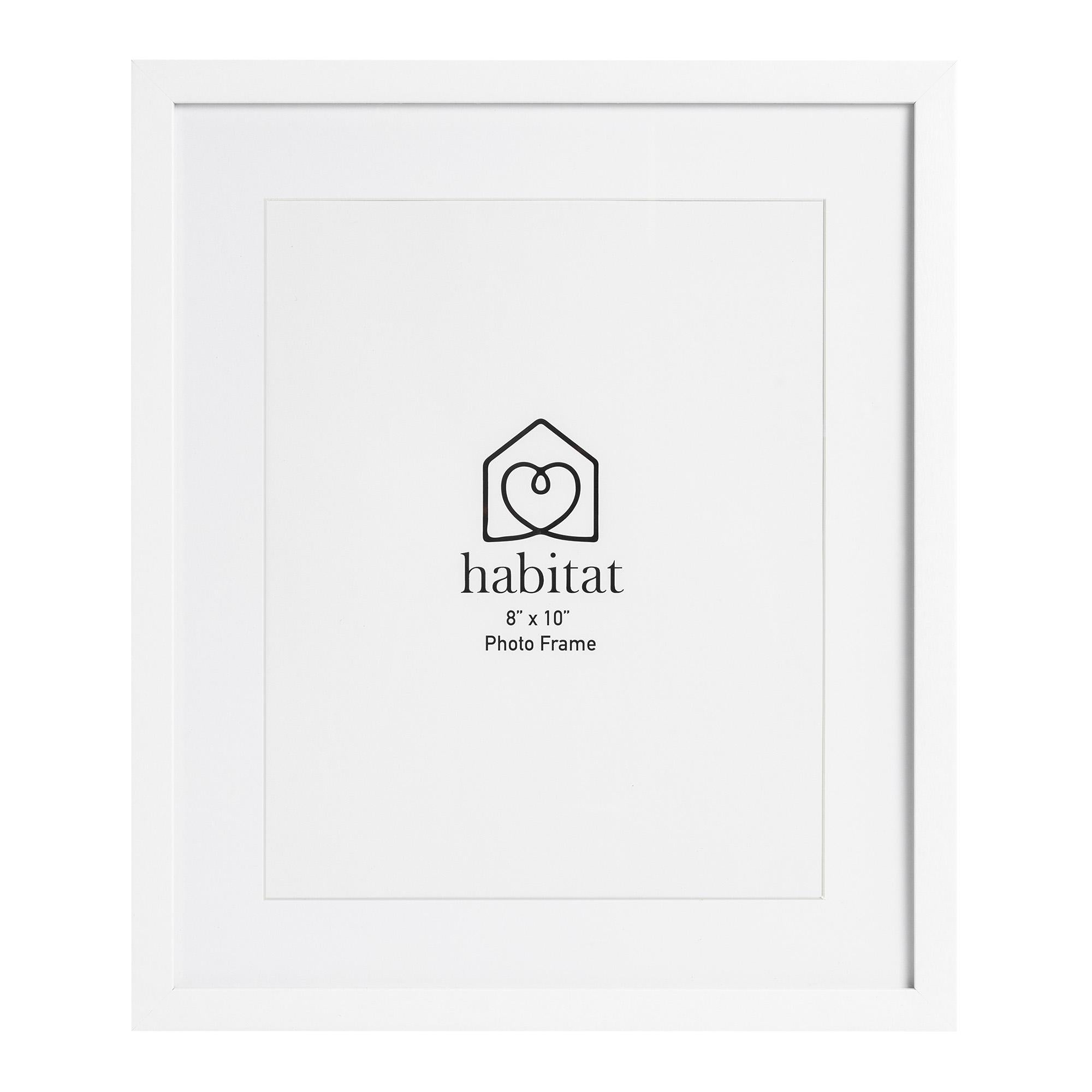 Habitat Single Mount White Photo Frame 8x10 inches, UK version