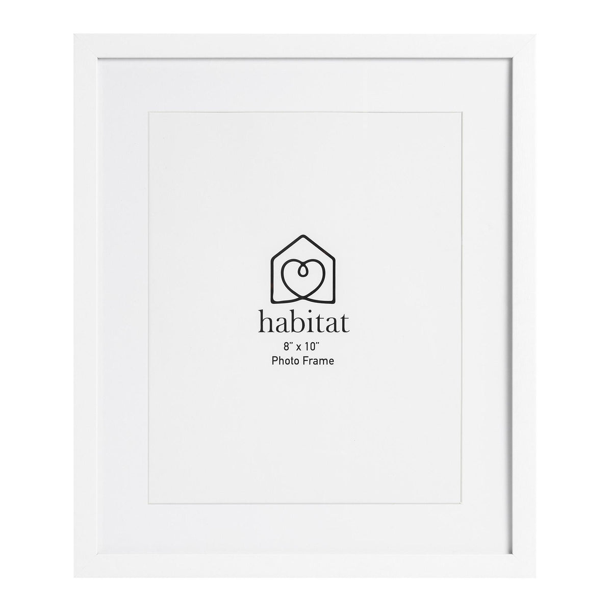 Habitat Single Mount White Photo Frame 8x10 inches, UK version
