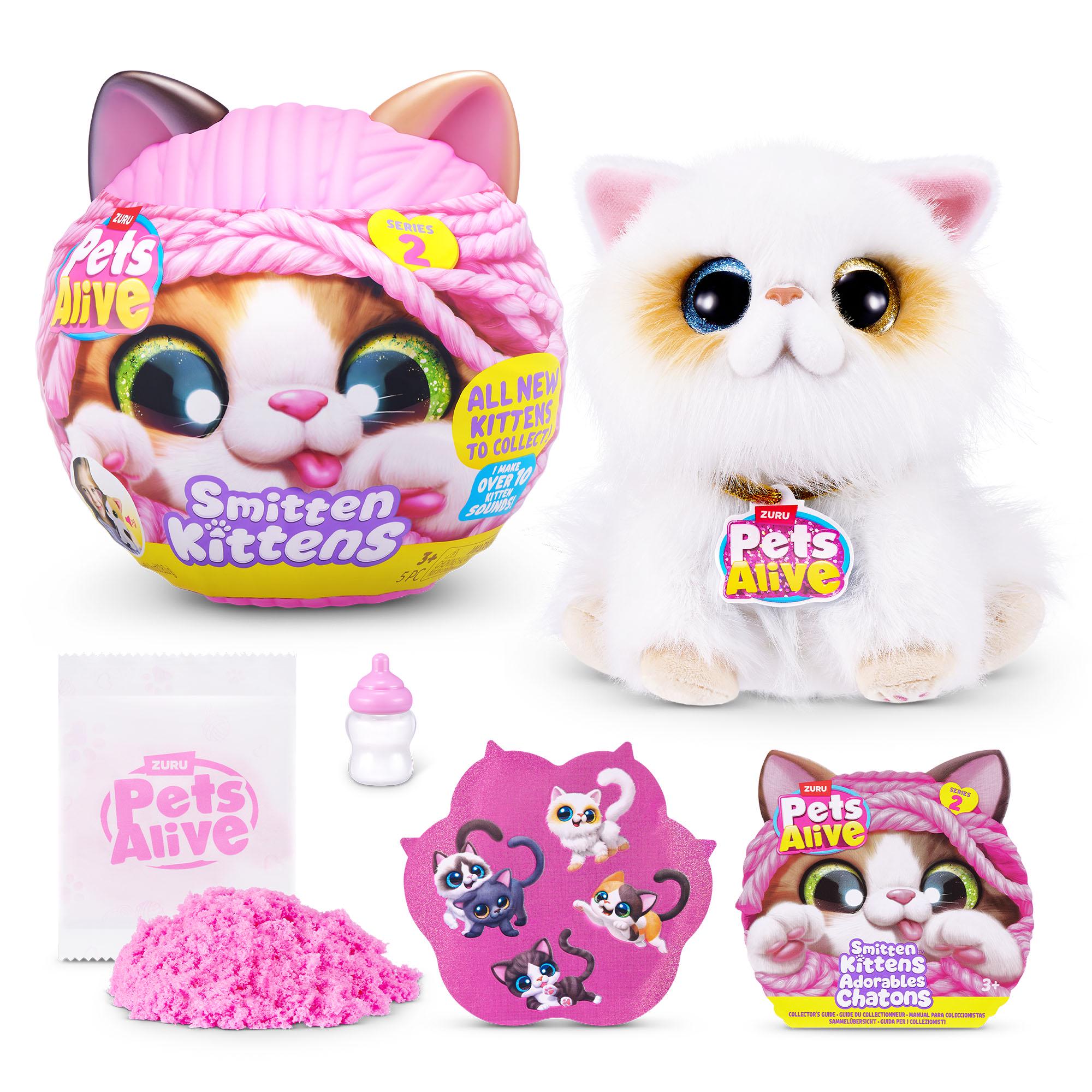Pets Alive Smitten Kittens interactive plush toy, UK version