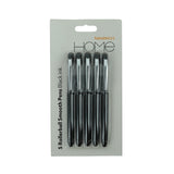 Sainsbury's Home black rollerball pens 5 pack (British brand)