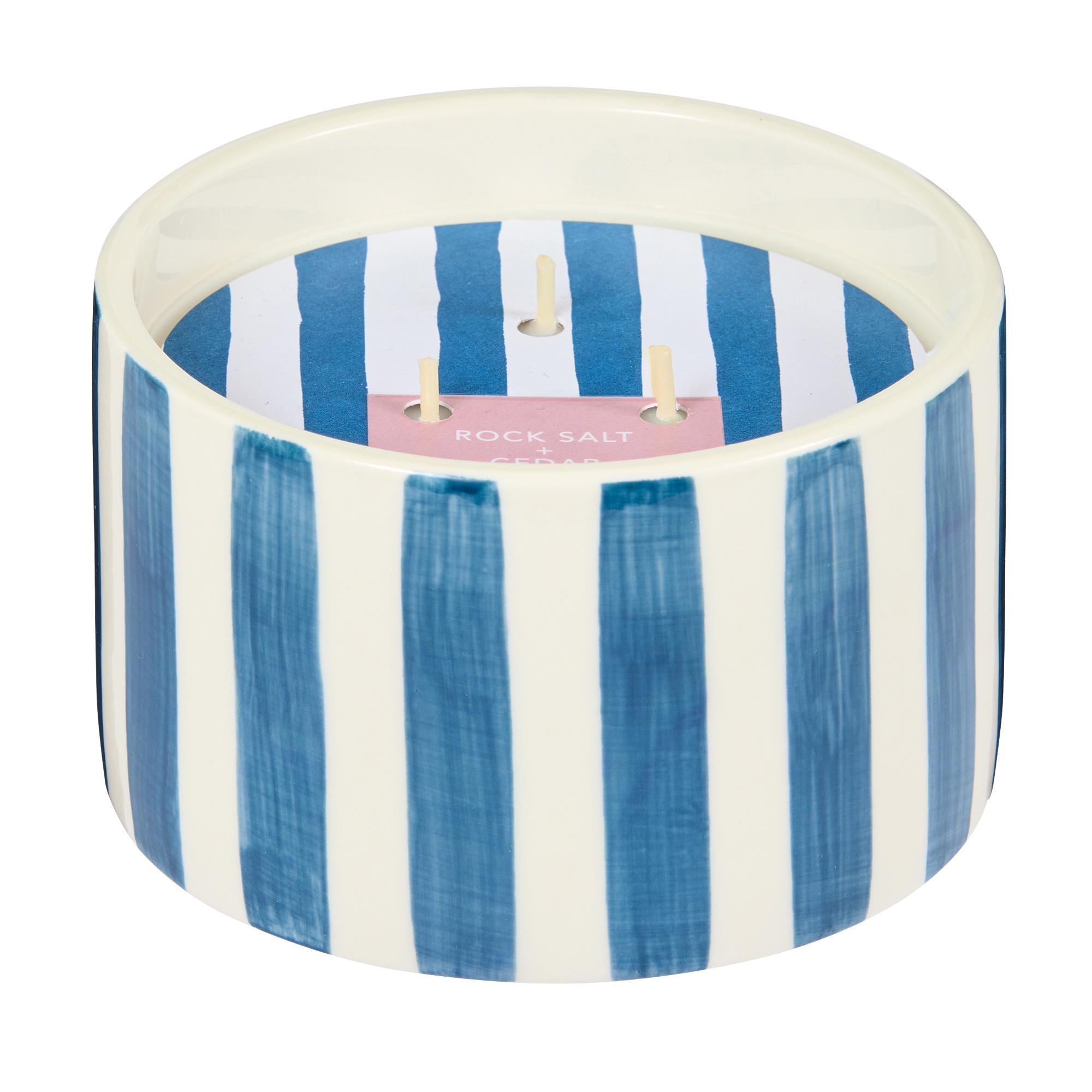 Habitat large candle Rock Salt & Cedar, UK version
