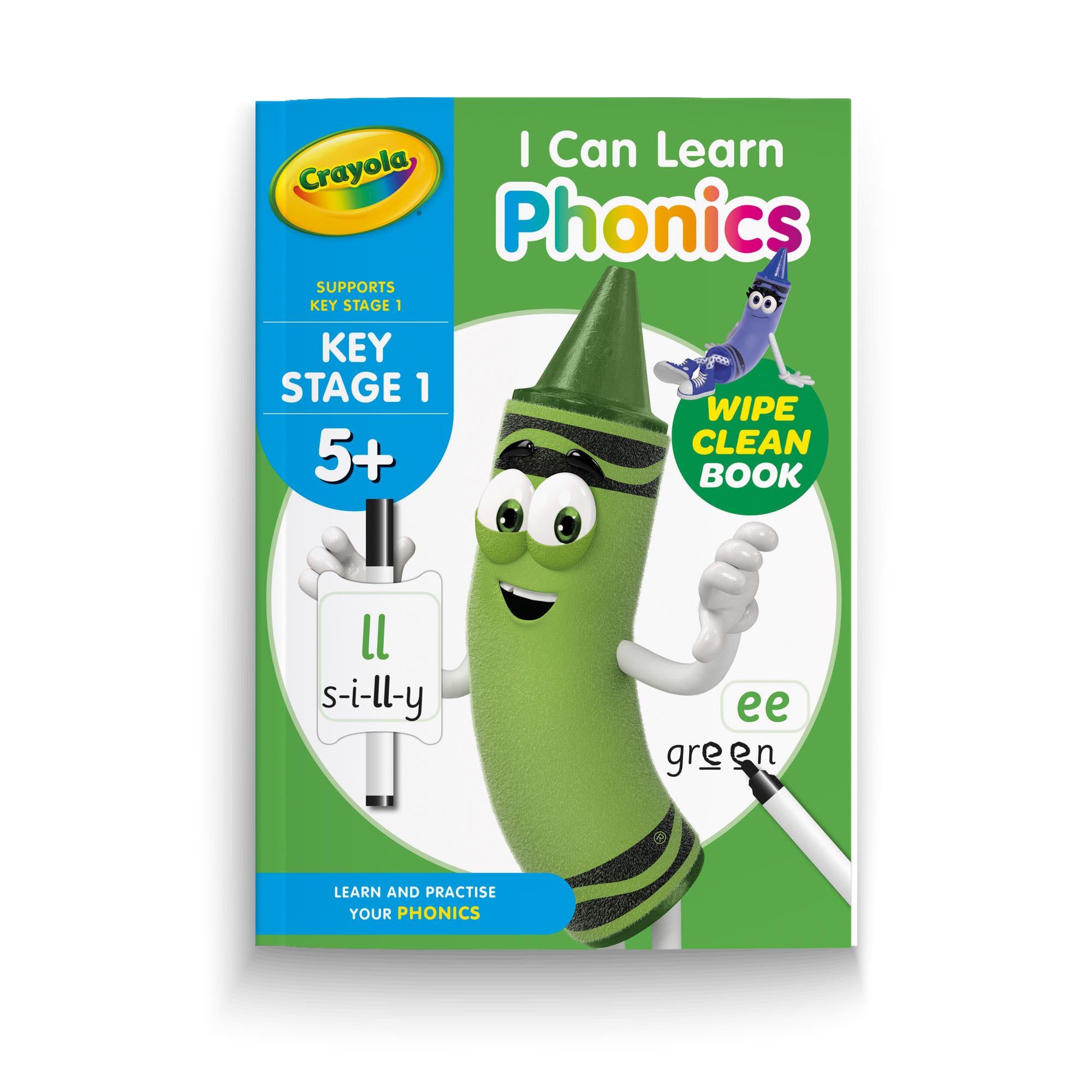 Crayola wipe clean workbook 5+ assortment - British product