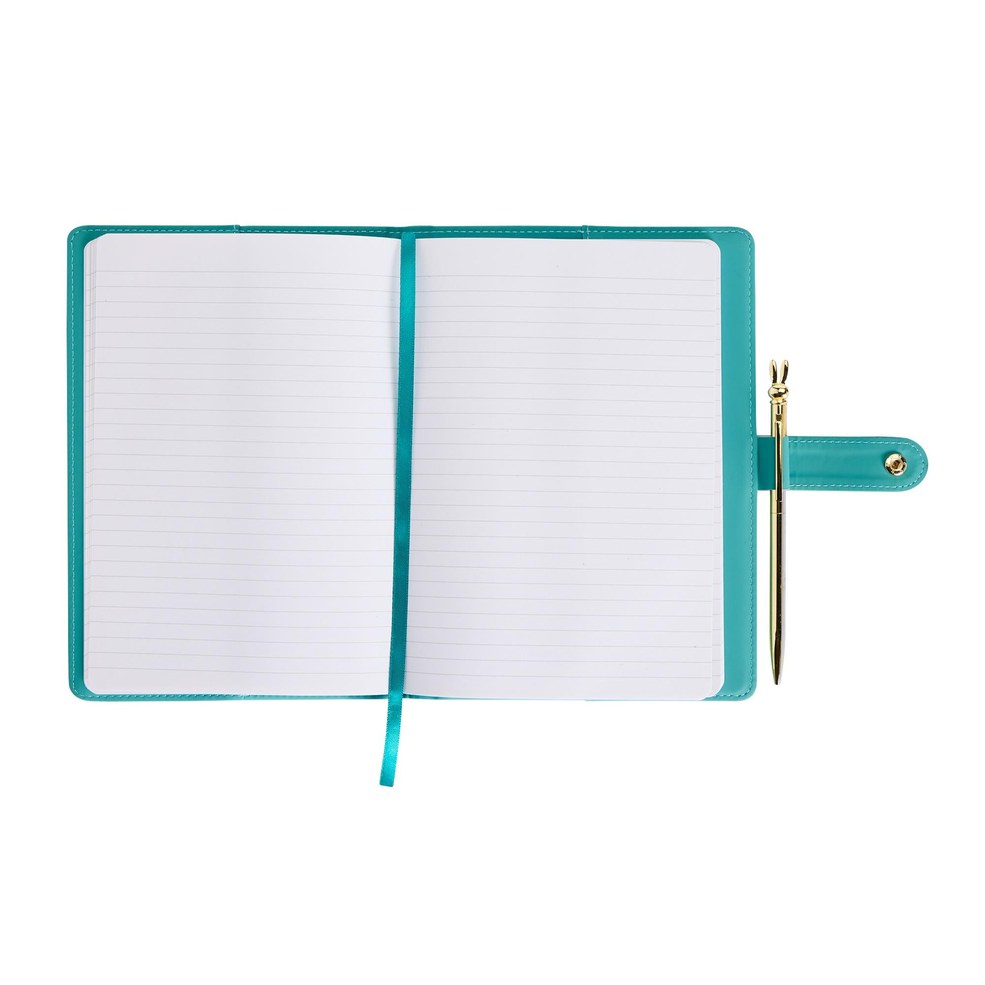 Habitat Green A5 Notebook & Rabbit Pen Set, UK version