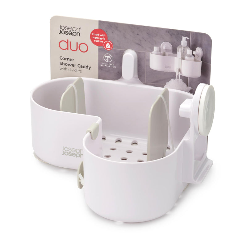 Joseph Joseph Duo corner shower caddy white, UK version