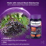 Sambucol Immuno Forte black elderberry gummies 30 count, imported from the UK