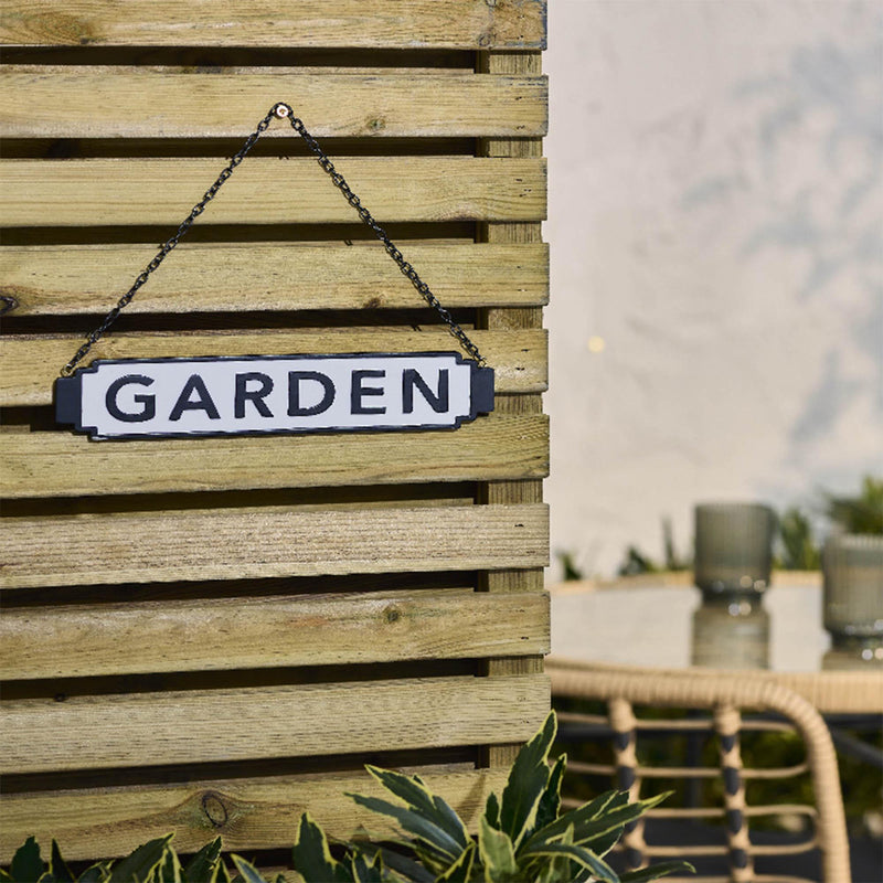 Sainsbury's garden sign resin plaque 22x29.5 cm (British brand)