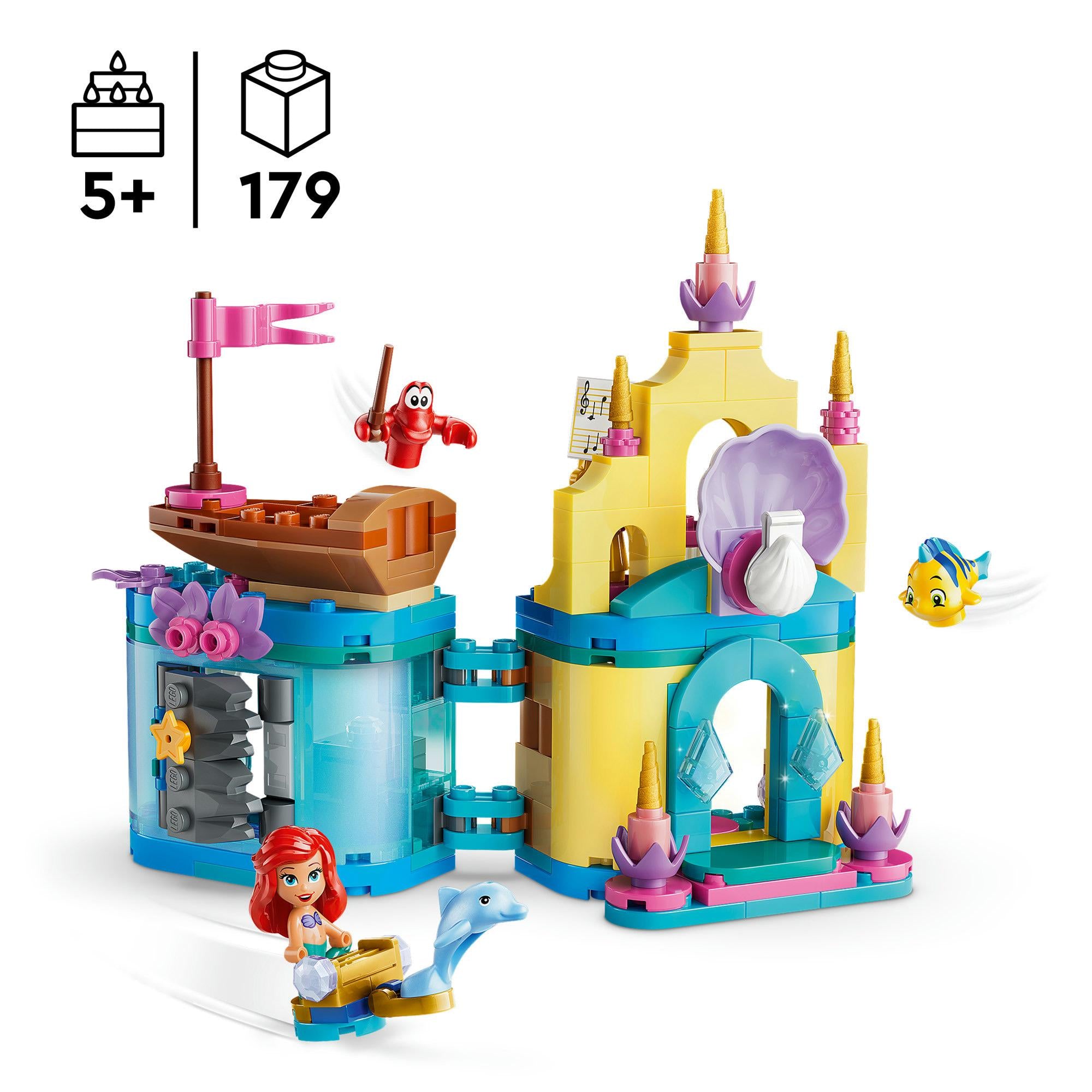 LEGO Disney Ariel mini palace building set 179 pieces - British product