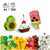Creative Food-Themed Building Toy Set with 150 Pieces for Ages 4+