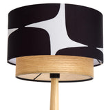 Habitat x Scion black table lamp with ash base, UK version